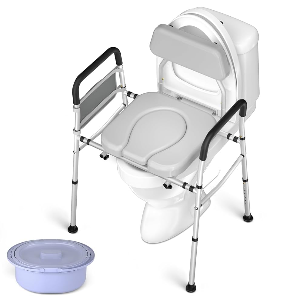 Commode Chair with Padded Seat