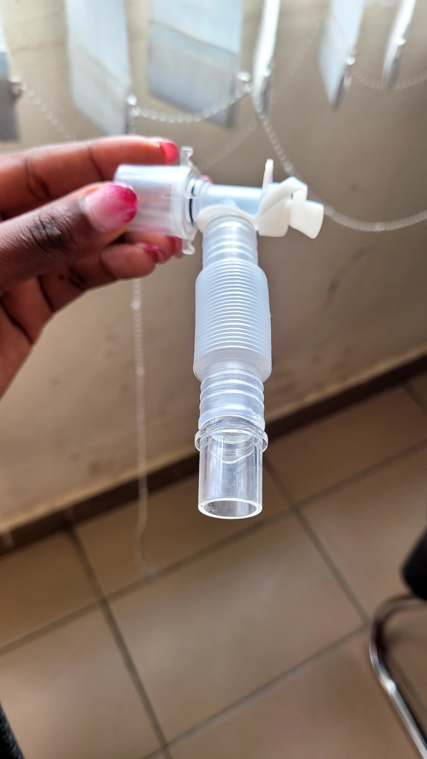 catheter mount double swivel elbow 15f/22m