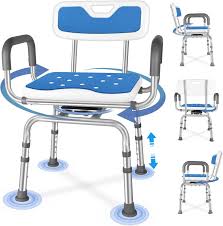 Height adjustable shower chair
