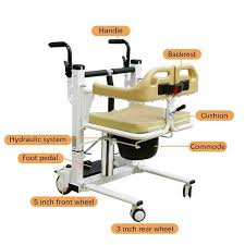 Hydraulic patient transfer chair