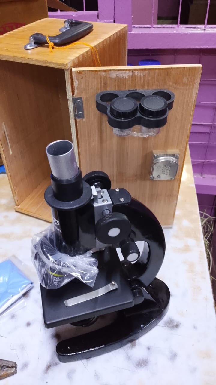 Student Microscope with Wooden Case – Ideal for Kenyan Schools