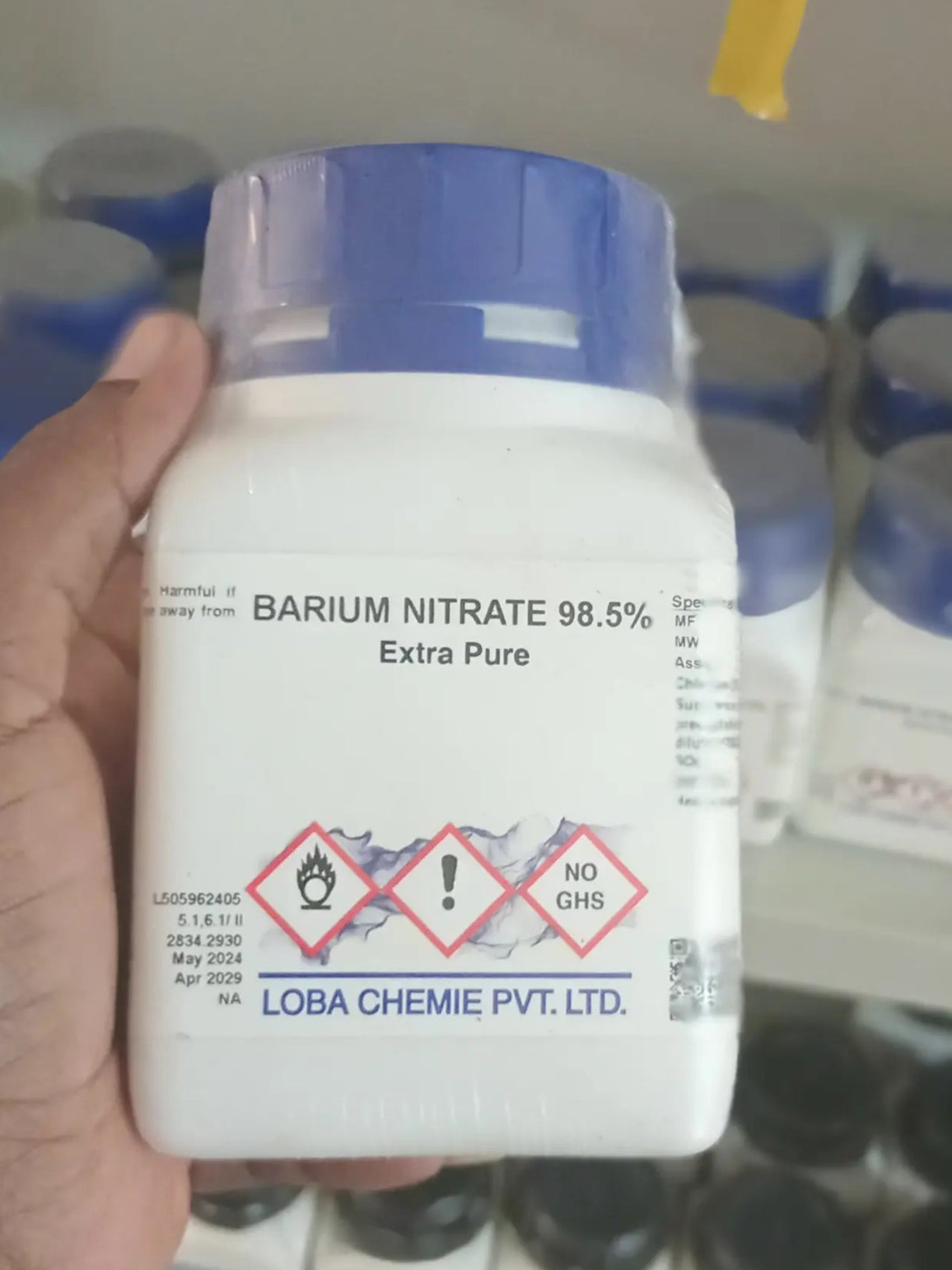 BARIUM NITRATE 500G