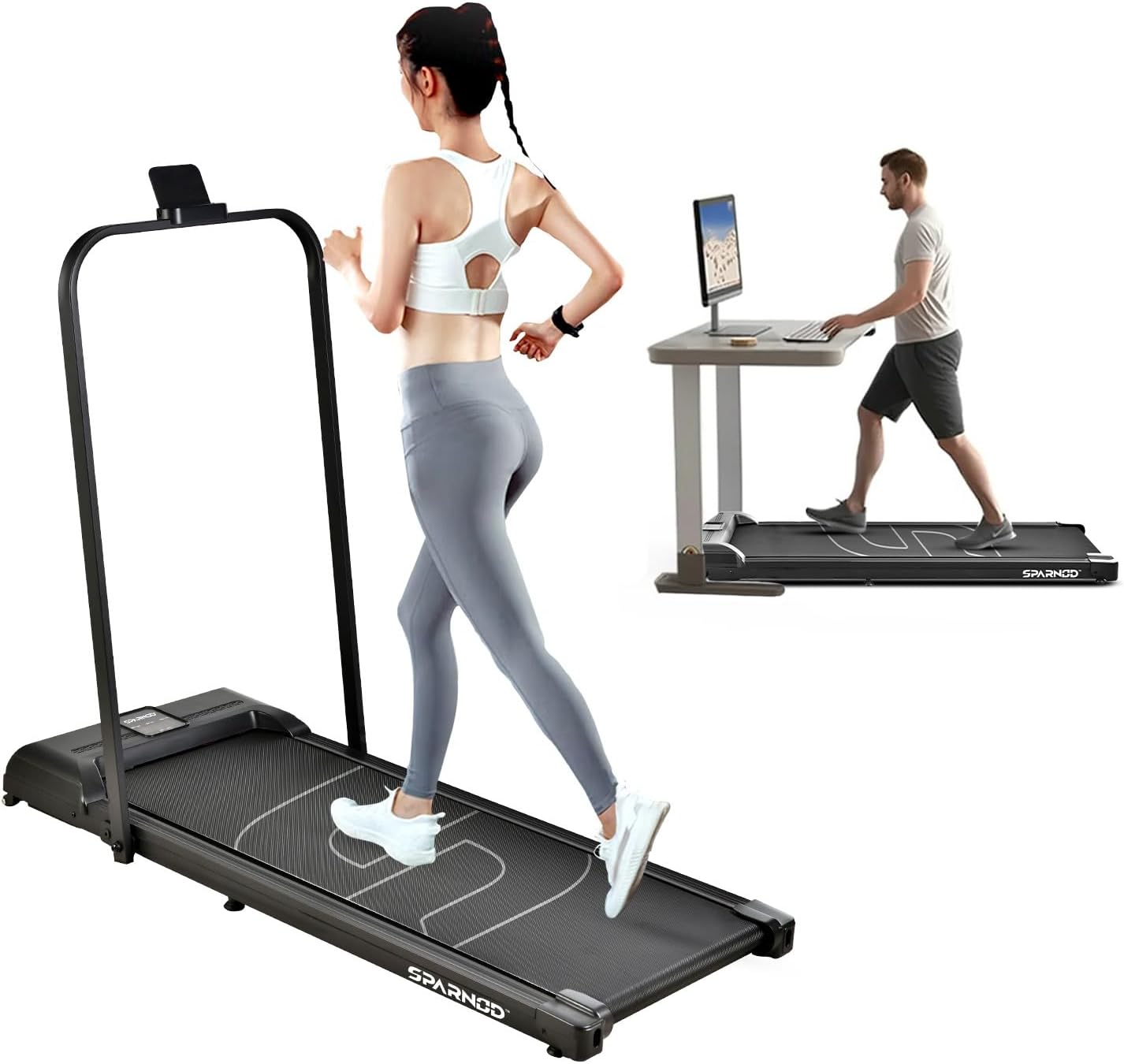 Foldable Walking Pad – Quiet, Compact & Easy-to-Move Treadmill for Home or Office Workouts