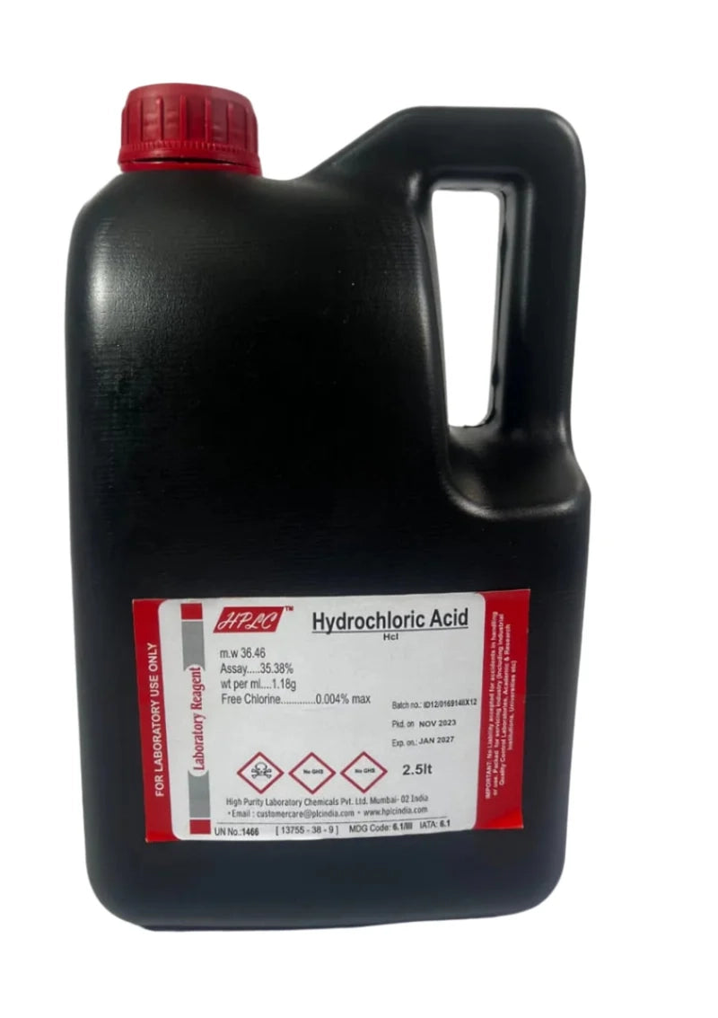 Hydrochloric acid 2.5L L/P