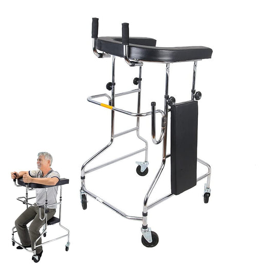 Walking frame with seat