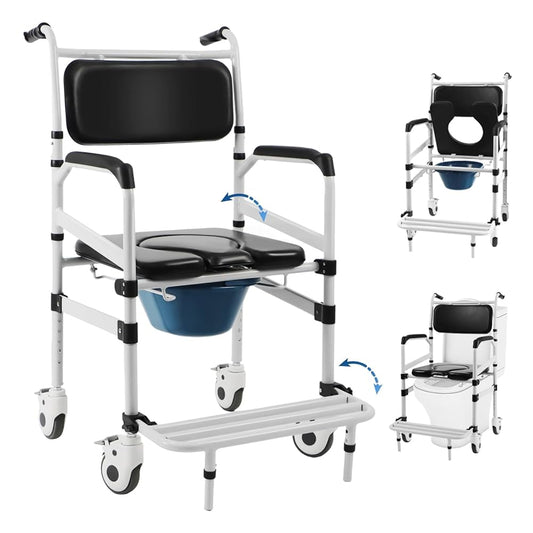 Commode Chair with Padded Seat