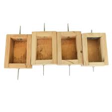 CELL HOLDER 4 CELL (WOODEN) | Professional Laboratory Equipment | Scientific Supplies