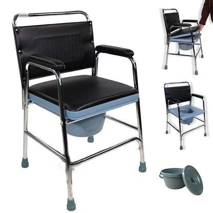 Commode chair without castors