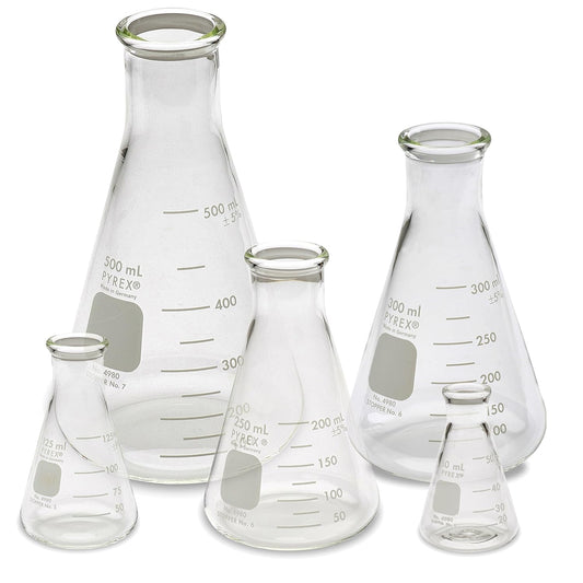 CONICAL FLASK 50MLS, PYREX