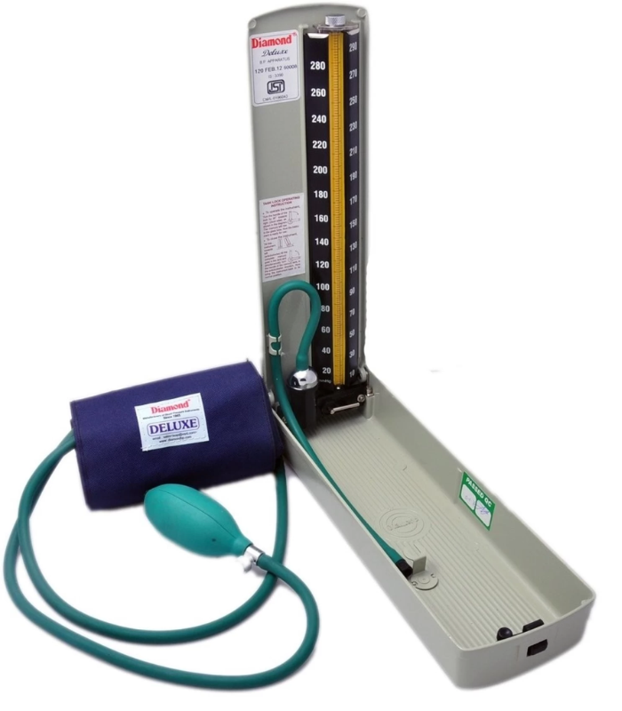 Mercurial blood pressure machine