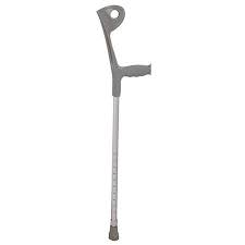 Open arm elbow crutches