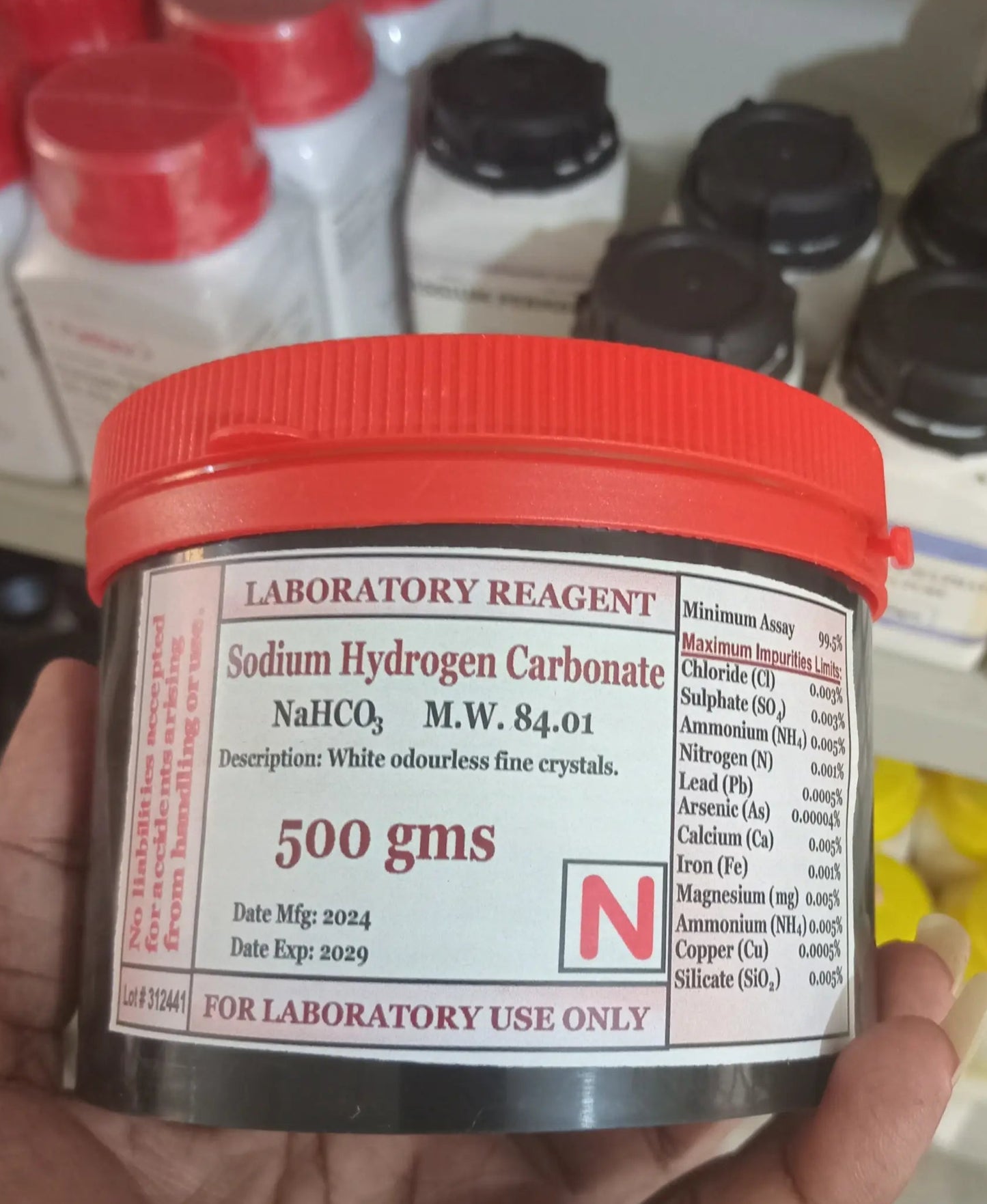 Sodium hydrogen carbonate (500 gms)