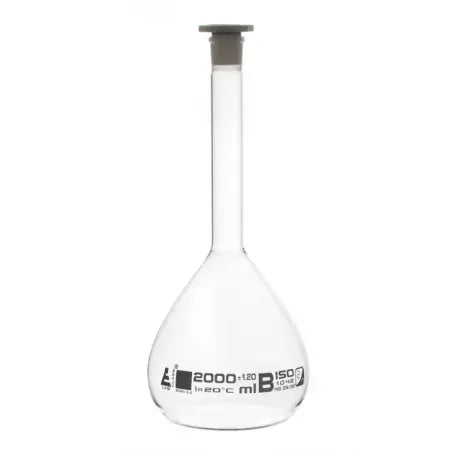 VOLUMETRIC FLASK 2000MLS, BOROSIL