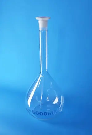 VOLUMETRIC FLASK 5000MLS glass