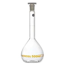 VOLUMETRIC FLASK 500MLS, BOROSIL