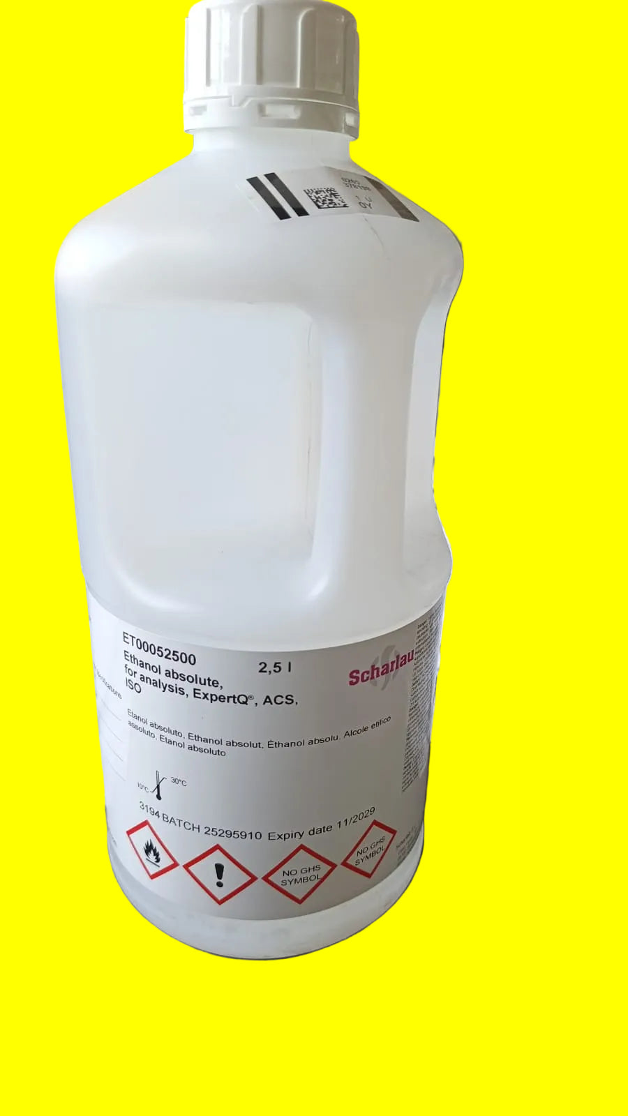 ETHANOL 2.5L 99 % AR| Professional Laboratory Equipment | Scientific Supplies