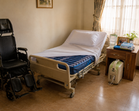 Hospital Bed Home Care Package - Bed, Mattress & Wheelchair