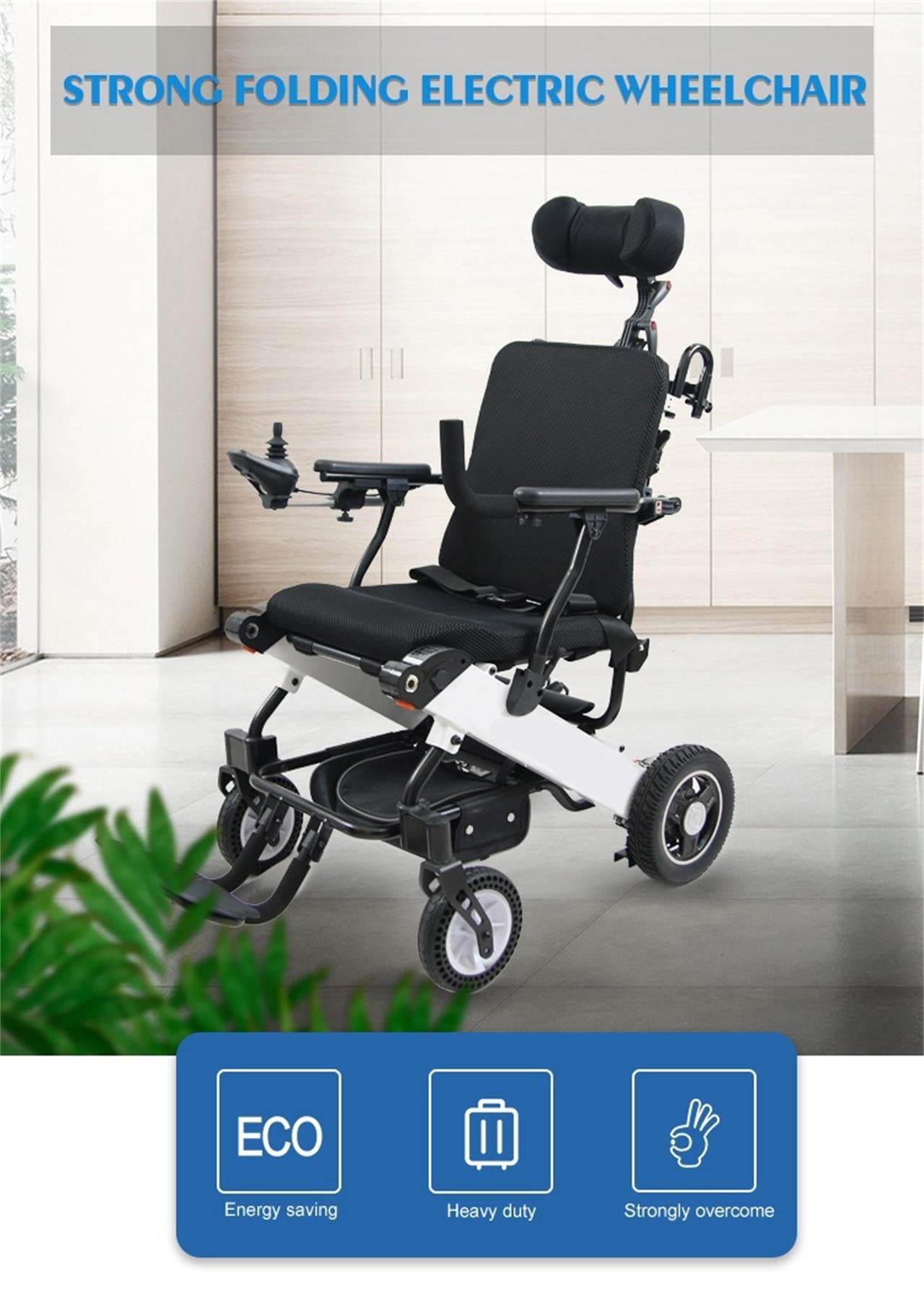 Electric wheelchair | Foldable | Premium