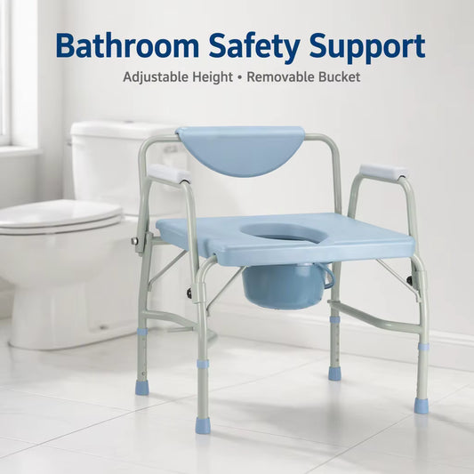 Extra Wide Commode Chair – Adjustable Heavy Duty