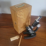 Student Microscope with Wooden Case – Ideal for Kenyan Schools
