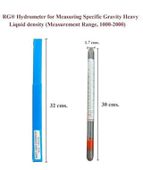 HYDROMETER FOR ACID | HEAVY 1.000-2.000 (20C) | Scientific Supplies