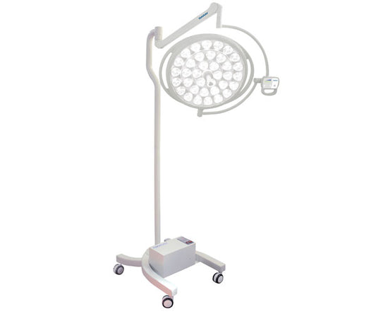 Single arm theatre light led with stand.