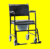 Commode Chair with Padded Seat (wheels)