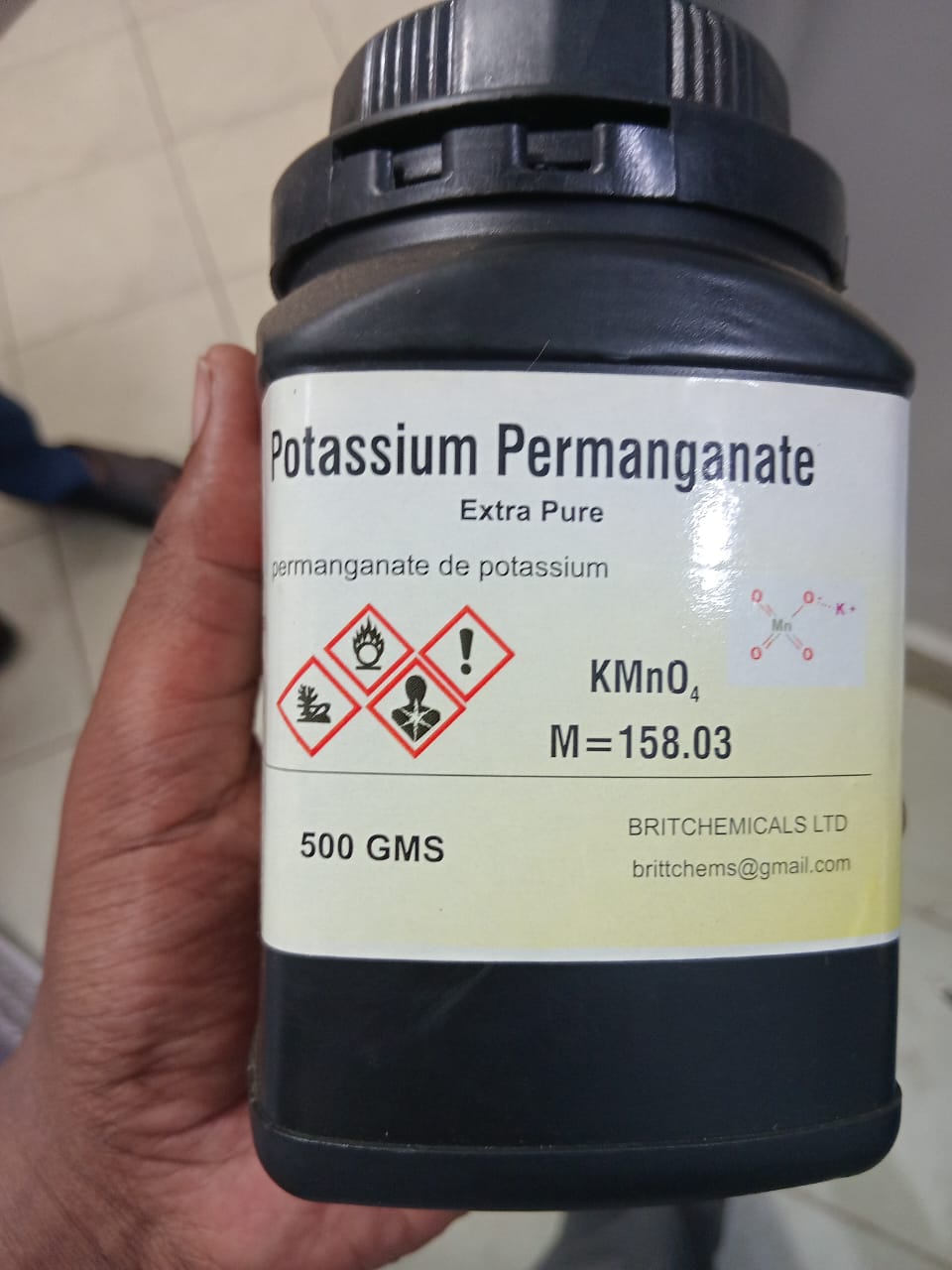 Potassium Permanganate 500gms - Laboratory Grade