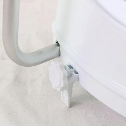 Raised Toilet Seat - Universal Fit with Detachable Armrests and Lid