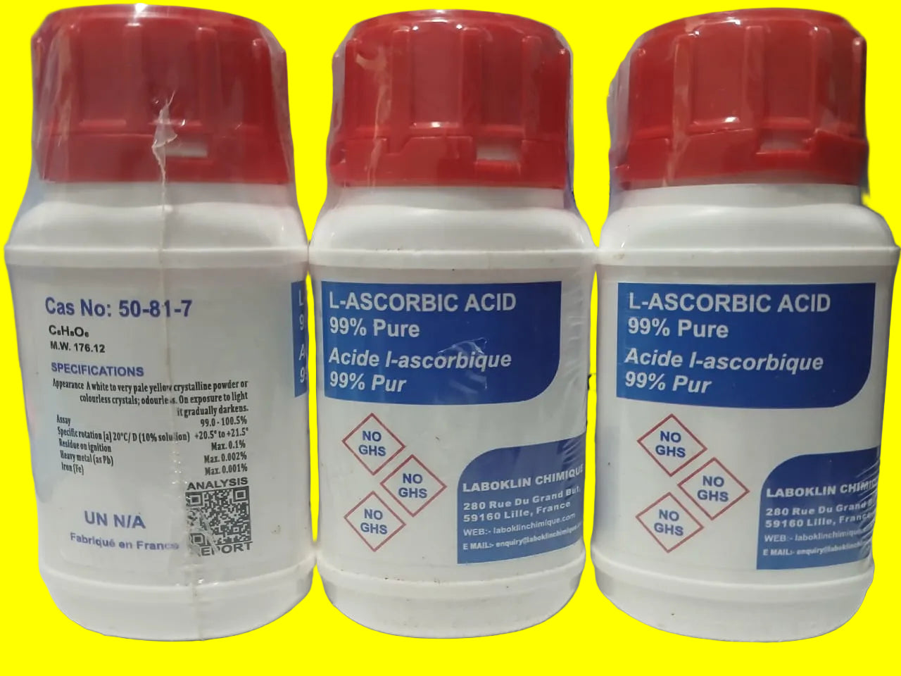 ASCORBIC ACID 100G L/P | Professional Laboratory Equipment | Scientific Supplies