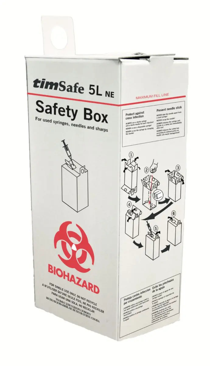 Medical Sharps box/ safety box (box of 25) – Solution Science