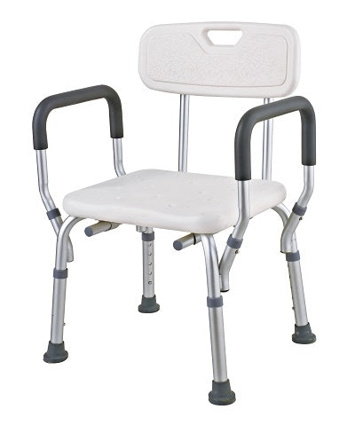 Shower Chair with Backrest- Non-Slip Bath Seat