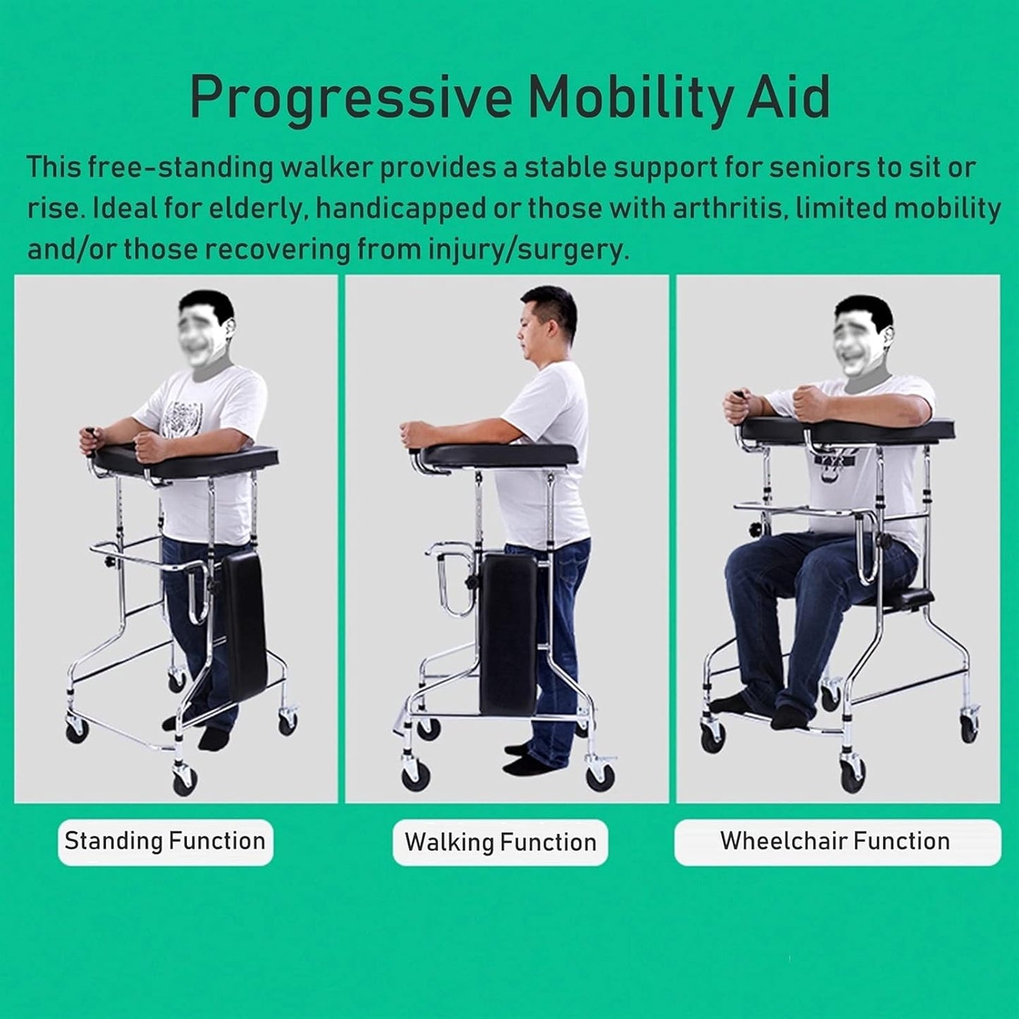 Walking frame with seat