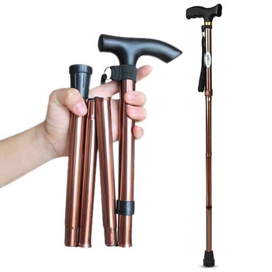 Foldable walking stick